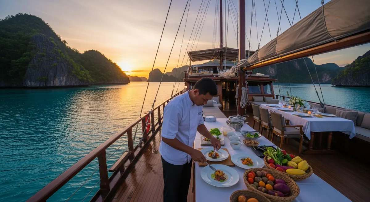 Private Chef Charter in Raja Ampat — Dining Arranged at Sea